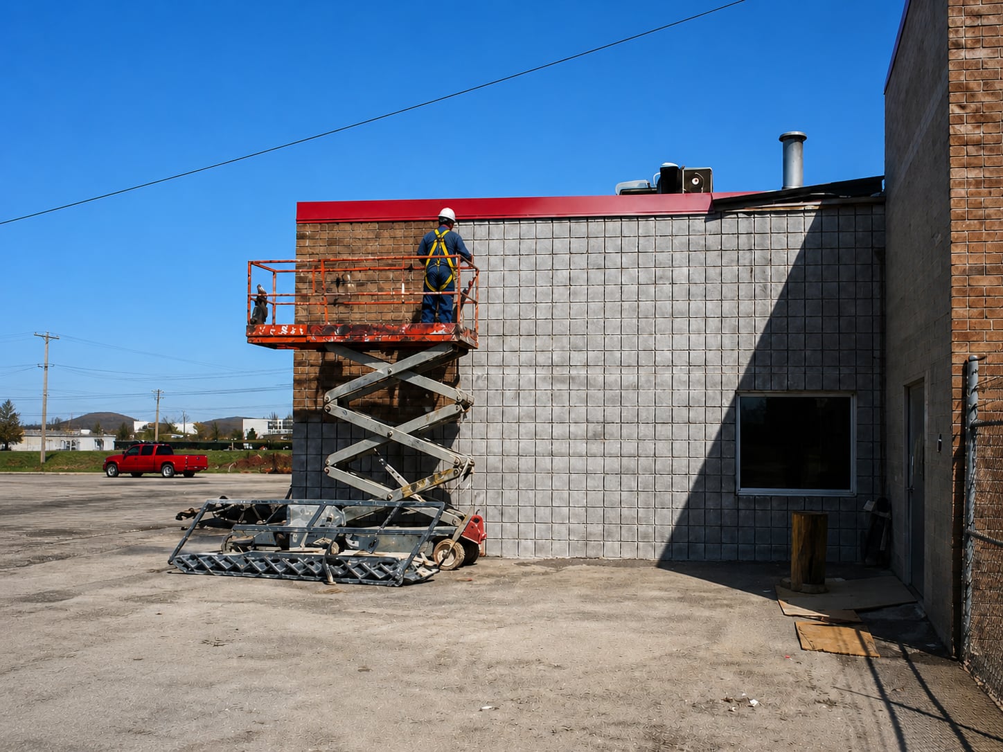 Commercial blasting project