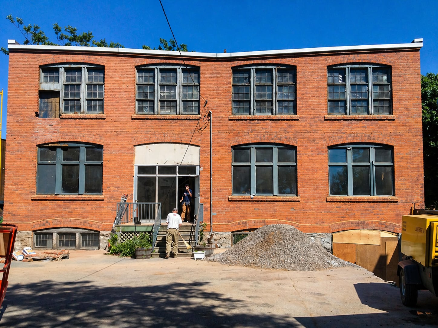 Masonry project after restoration