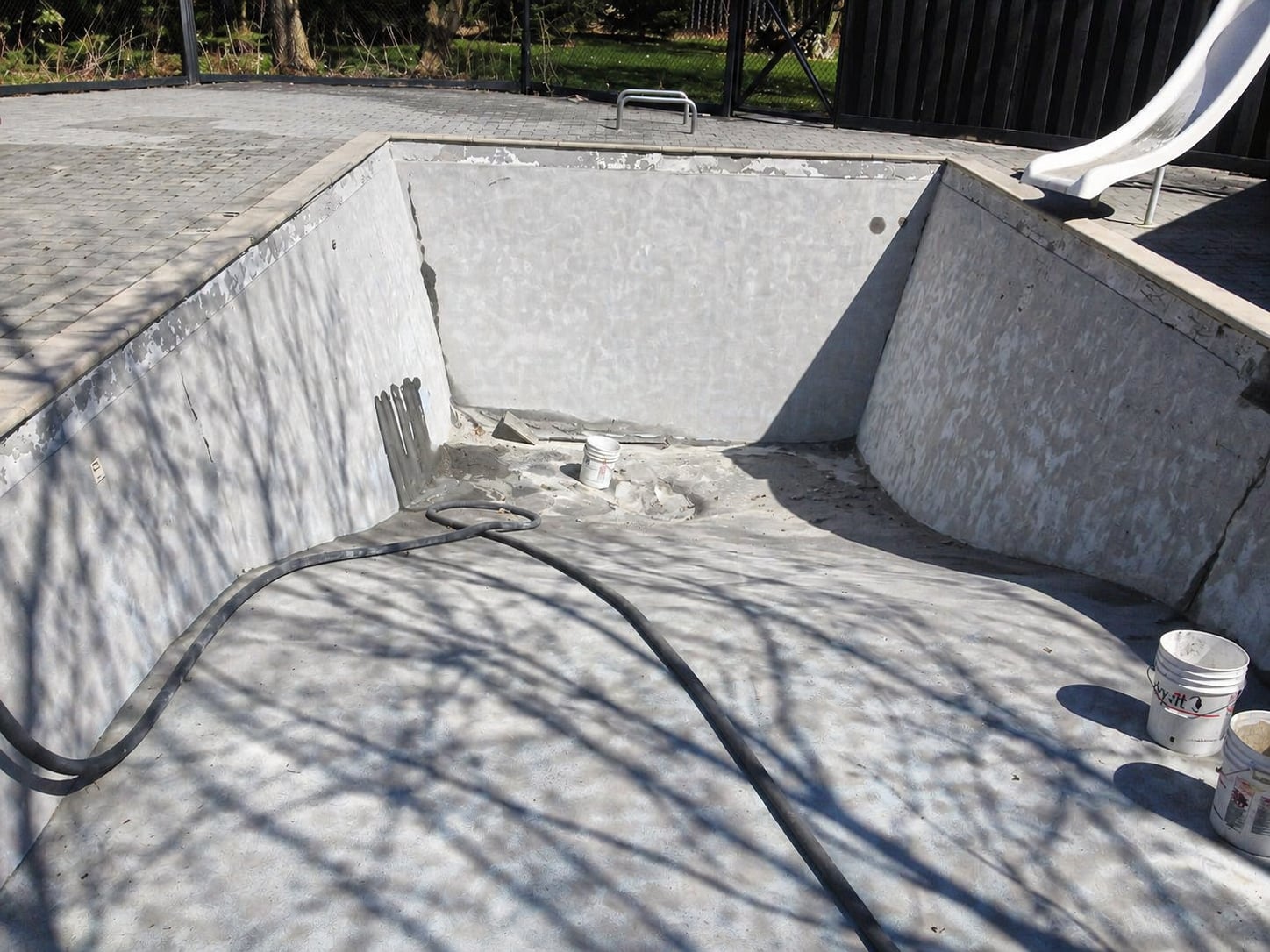 Before Concrete Pool